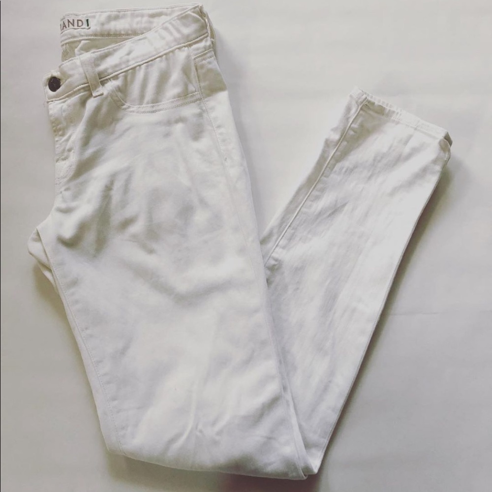 J Brand white skinny jeans
